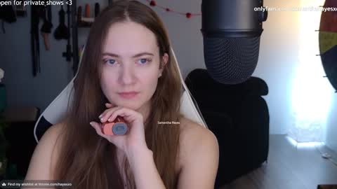 Snapshot of samanthahayesxoxo chatting on February 16, 3:26 am The Real Samantha Hayes haha online show from February 16, 3:26 am