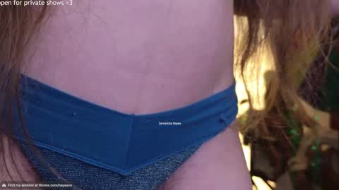 Snapshot of samanthahayesxoxo chatting on March 8, 3:06 am The Real Samantha Hayes haha online show from March 8, 3:06 am