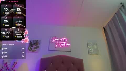 Snapshot of samanthamillher1 chatting on March 5, 3:18 pm Samy online show from March 5, 3:18 pm