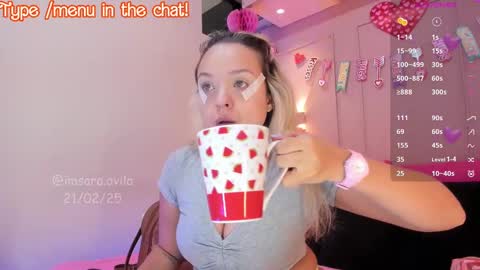 Snapshot of saraavila_ chatting on February 21, 8:38 pm SaraAvila online show from February 21, 8:38 pm