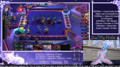 Snapshot of sassykittyn chatting on December 12, 9:19 am Sassy Sami Kittyn online show from December 12, 9:19 am