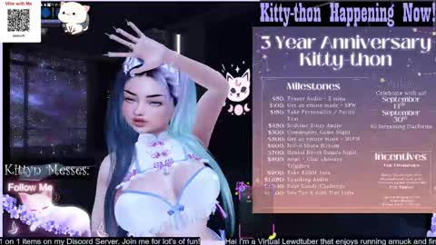 Snapshot of sassykittyn chatting on September 15, 4:34 am Sassy Sami Kittyn online show from September 15, 4:34 am