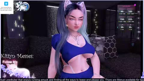 Snapshot of sassykittyn chatting on October 22, 5:30 am Sassy Sami Kittyn online show from October 22, 5:30 am