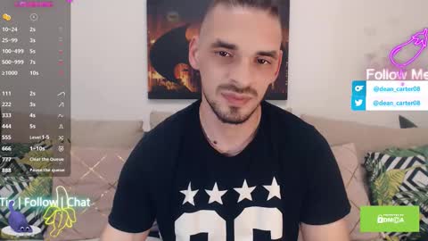 Snapshot of secret_sir chatting on October 20, 10:21 pm Dean Carter online show from October 20, 10:21 pm