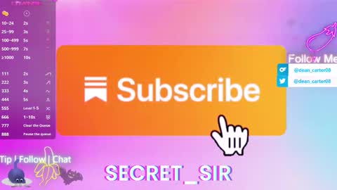 Dean Carter online show from February 16, 11:23 pm