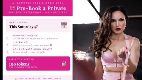 sissymaddieee online show from March 2, 6:48 pm