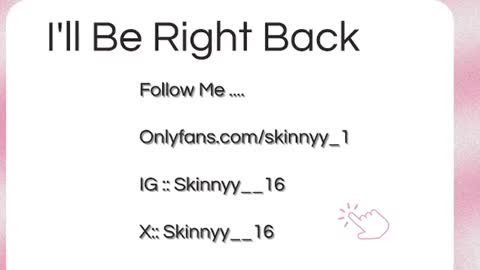 Snapshot of skinnyy__016__ chatting on July 13, 8:17 am Skinnyy online show from July 13, 8:17 am