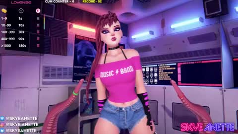 SkyeAnette online show from March 7, 2:15 am