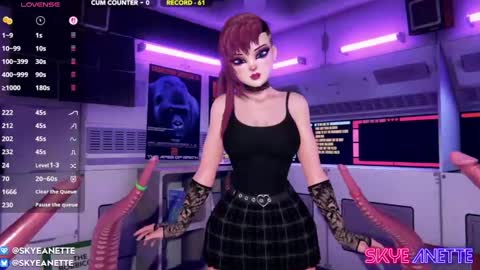 SkyeAnette online show from March 29, 1:27 am