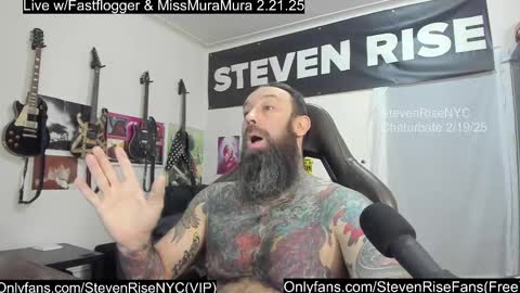 Snapshot of stevenrisenyc chatting on February 19, 1:06 pm StevenRiseNYC online show from February 19, 1:06 pm