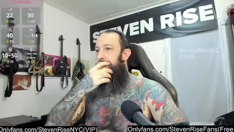 Snapshot of stevenrisenyc chatting on March 2, 1:05 pm StevenRiseNYC online show from March 2, 1:05 pm