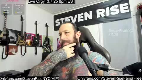 Snapshot of stevenrisenyc chatting on March 7, 2:46 am StevenRiseNYC online show from March 7, 2:46 am