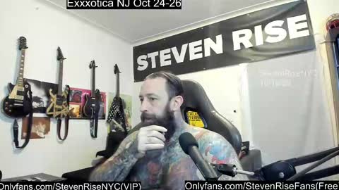 Snapshot of stevenrisenyc chatting on October 16, 1:34 pm StevenRiseNYC online show from October 16, 1:34 pm