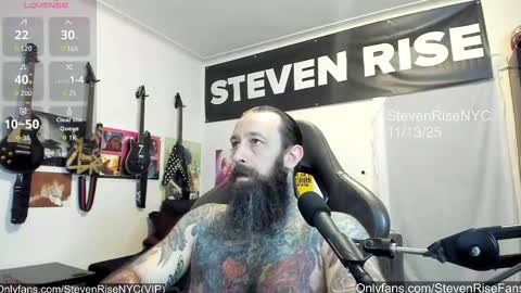 Snapshot of stevenrisenyc chatting on November 14, 2:54 am StevenRiseNYC online show from November 14, 2:54 am