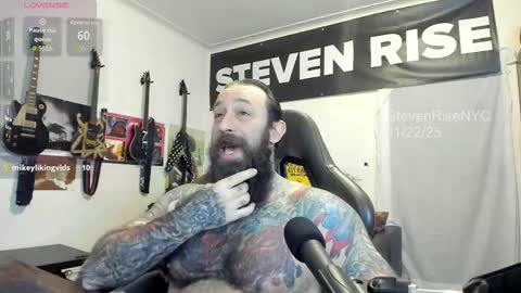 Snapshot of stevenrisenyc chatting on November 22, 12:59 pm StevenRiseNYC online show from November 22, 12:59 pm
