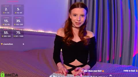 Snapshot of sweetmialissa chatting on January 10, 7:37 pm MiaLotte online show from January 10, 7:37 pm