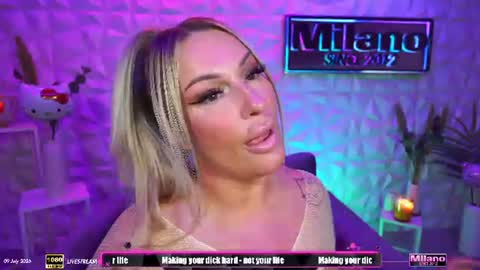 TamaraMilano online show from July 9, 7:45 am