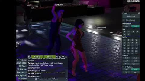 Snapshot of thestellasissy chatting on February 17, 12:07 am Stella online show from February 17, 12:07 am