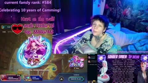 Snapshot of tricky_nymph chatting on March 4, 4:40 am Cassie online show from March 4, 4:40 am