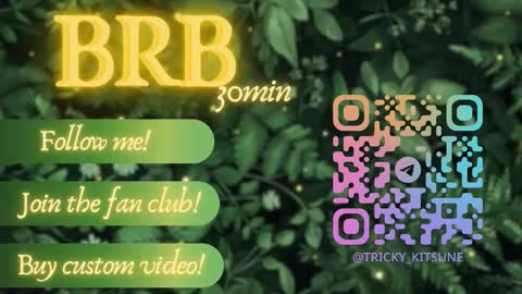 Snapshot of trickykitsune chatting on October 6, 1:08 pm trickykitsune online show from October 6, 1:08 pm