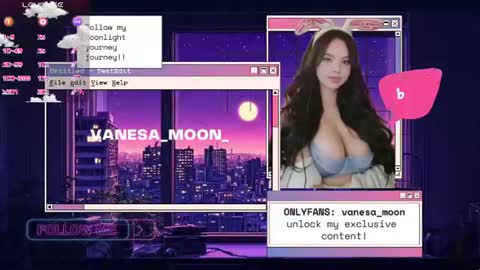 Snapshot of vanesa_moon_ chatting on June 19, 11:30 pm vanesa_moon_ online show from June 19, 11:30 pm