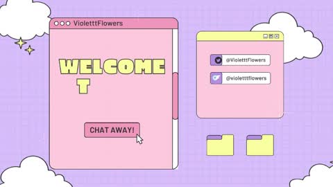 Snapshot of violetttflowers chatting on June 3, 3:31 am Violet Flowers online show from June 3, 3:31 am