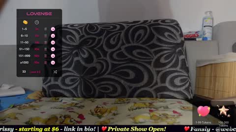 Chrissy online show from January 2, 10:01 pm