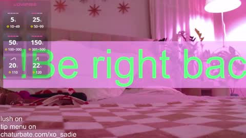 Snapshot of xo_sadie chatting on January 14, 7:06 am Xo Sadie online show from January 14, 7:06 am