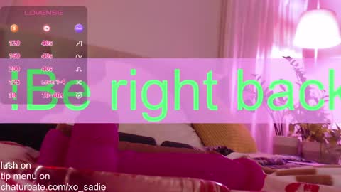 Snapshot of xo_sadie chatting on May 25, 5:46 am Xo Sadie online show from May 25, 5:46 am