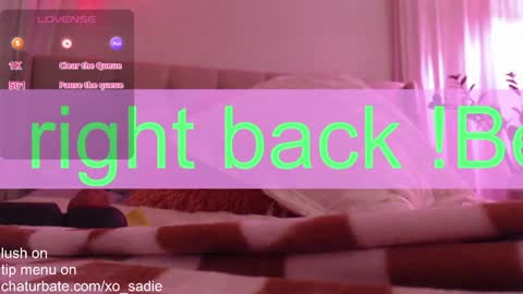 Snapshot of xo_sadie chatting on June 1, 7:21 am Xo Sadie online show from June 1, 7:21 am