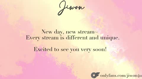 J i w o n   online show from July 14, 10:48 pm