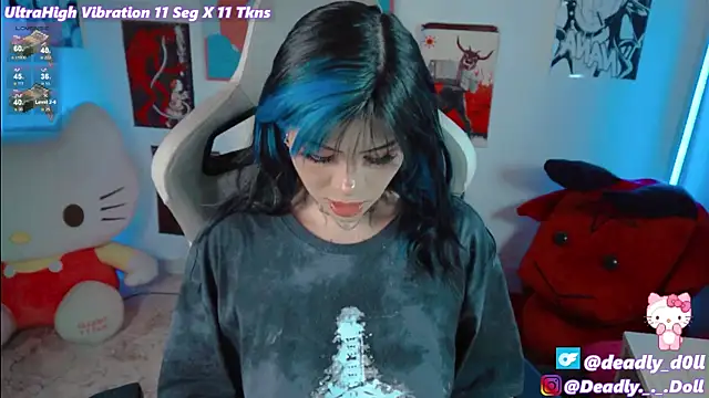 Snapshot of Deadly_Doll chatting on January 12, 10:48 pm Deadly Doll online show from January 12, 10:48 pm