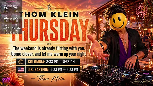 Snapshot of thomklein chatting on June 11, 8:40 pm thomklein online show from June 11, 8:40 pm