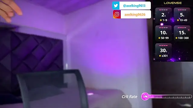 Snapshot of AxelKing1326 chatting on February 6, 9:38 pm AxelKing1326 online show from February 6, 9:38 pm