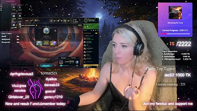 Lisaonthemoon online show from December 17, 8:34 am