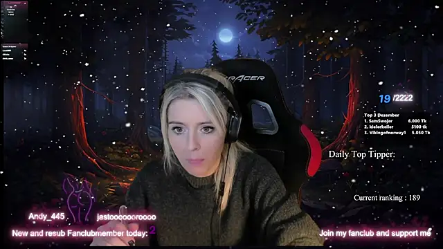 Lisaonthemoon online show from December 18, 1:59 am