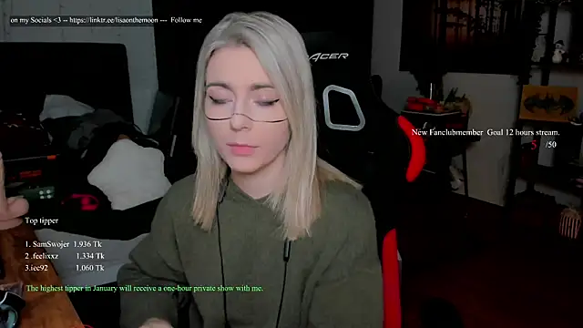 Lisaonthemoon online show from January 10, 2:41 pm