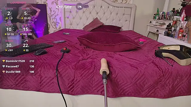 Snapshot of RosaCatalleya chatting on February 9, 8:33 am RosaCatalleya online show from February 9, 8:33 am