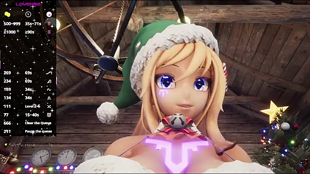 Snapshot of ElfieLove chatting on December 5, 6:15 pm ElfieLove online show from December 5, 6:15 pm