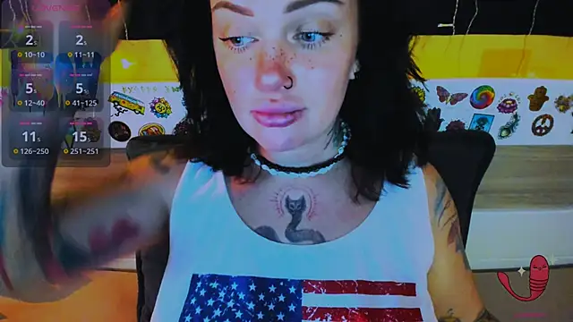 Snapshot of EllieOz chatting on February 21, 2:29 pm EllieOz online show from February 21, 2:29 pm