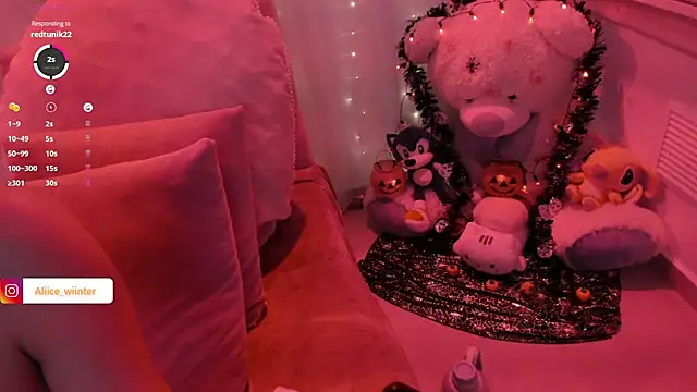 Alice winter  online show from October 17, 6:10 pm