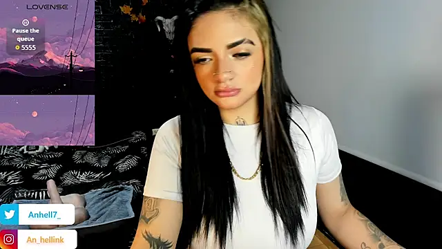 Anhell7 x online show from December 1, 8:03 pm