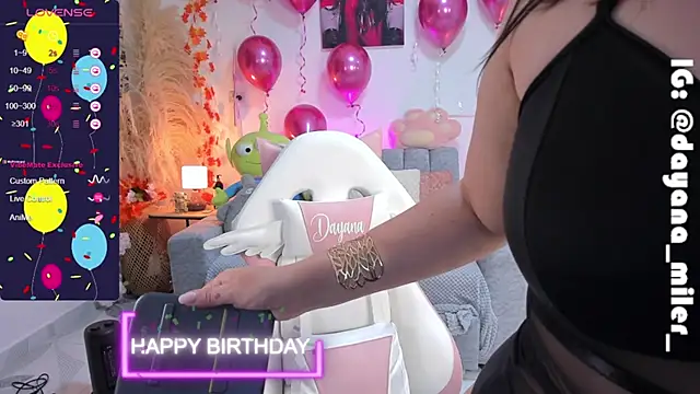  dayana miler online show from January 8, 2:14 am