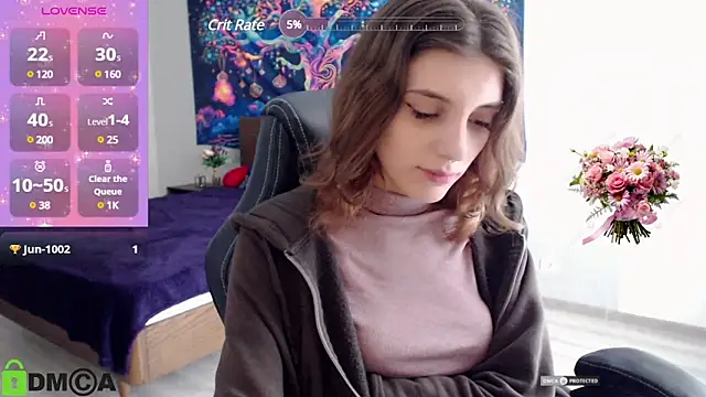 Snapshot of CherryBloom777 chatting on March 6, 11:14 am CherryBloom777 online show from March 6, 11:14 am