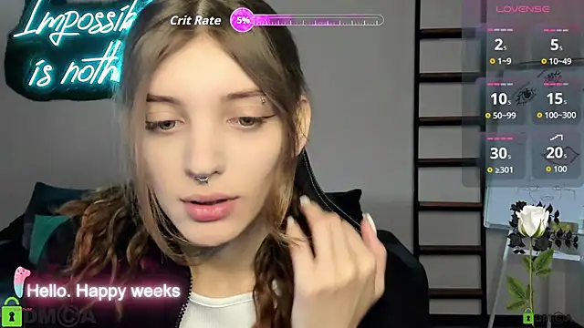 Snapshot of CherryBloom777 chatting on October 7, 6:43 am CherryBloom777 online show from October 7, 6:43 am