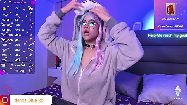 blue koi online show from January 2, 8:24 pm