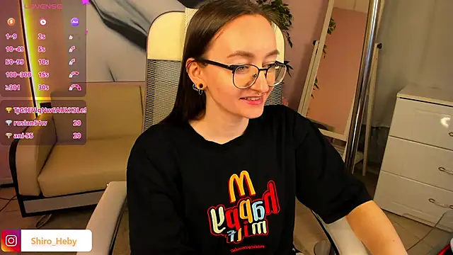 Snapshot of ShiroHeby chatting on February 7, 6:45 pm ShiroHeby online show from February 7, 6:45 pm