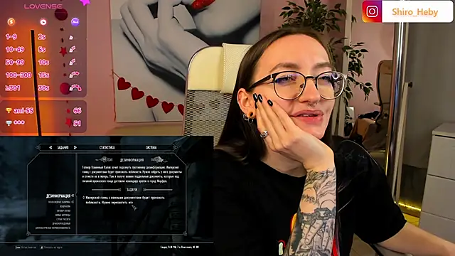 Snapshot of ShiroHeby chatting on February 14, 6:40 pm ShiroHeby online show from February 14, 6:40 pm