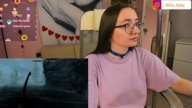 Snapshot of ShiroHeby chatting on February 21, 12:17 pm ShiroHeby online show from February 21, 12:17 pm