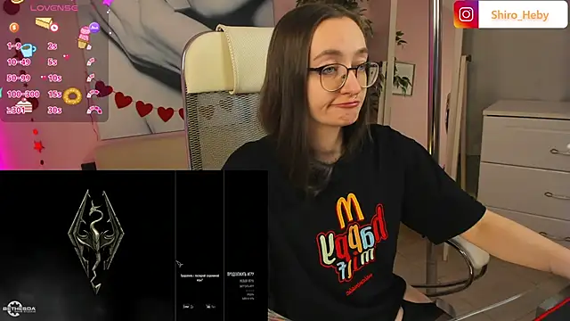 Snapshot of ShiroHeby chatting on February 23, 12:05 pm ShiroHeby online show from February 23, 12:05 pm